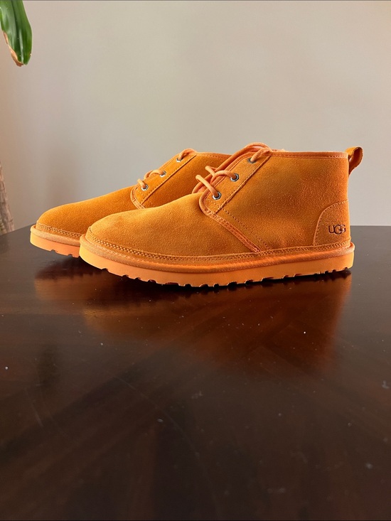 UGG Orange Suede Lace-Up Short Boots main image 8